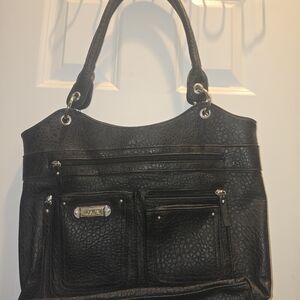 Rosetti Black Textured Women's Bag